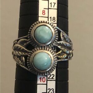 Larimar sterling silver Ring. 9